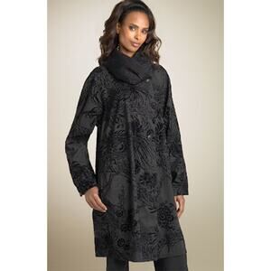 Mycra Pac Black Art-Wear Velvet Printing Amazing Rain-Coat Jacket Sz 1